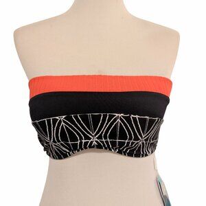 Seafolly Australia Womens NWT Size US 8 Tidepool Strap/Bandeau Beach Bikini Top